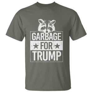 Trump 2024 Election T Shirt Proud To Be Garbage Vote Trump Take America Back TS10 Military Green Print Your Wear