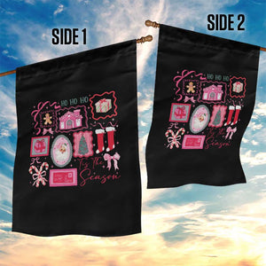 Pink Christmas Garden Flag Old Xmas Vintage Pink Santa Claus TS10 Print Your Wear