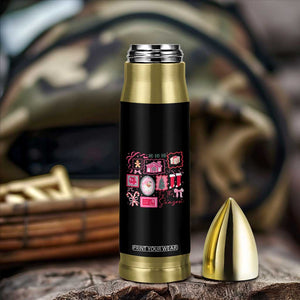 Pink Christmas Bullet Tumbler Old Xmas Vintage Pink Santa Claus TS10 Print Your Wear