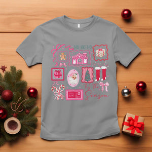 Pink Christmas T Shirt Old Xmas Vintage Pink Santa Claus TS10 Sport Gray Print Your Wear