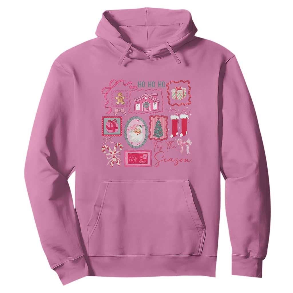 Pink Christmas Hoodie Old Xmas Vintage Pink Santa Claus TS10 Azalea Print Your Wear