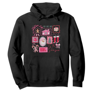 Pink Christmas Hoodie Old Xmas Vintage Pink Santa Claus TS10 Black Print Your Wear