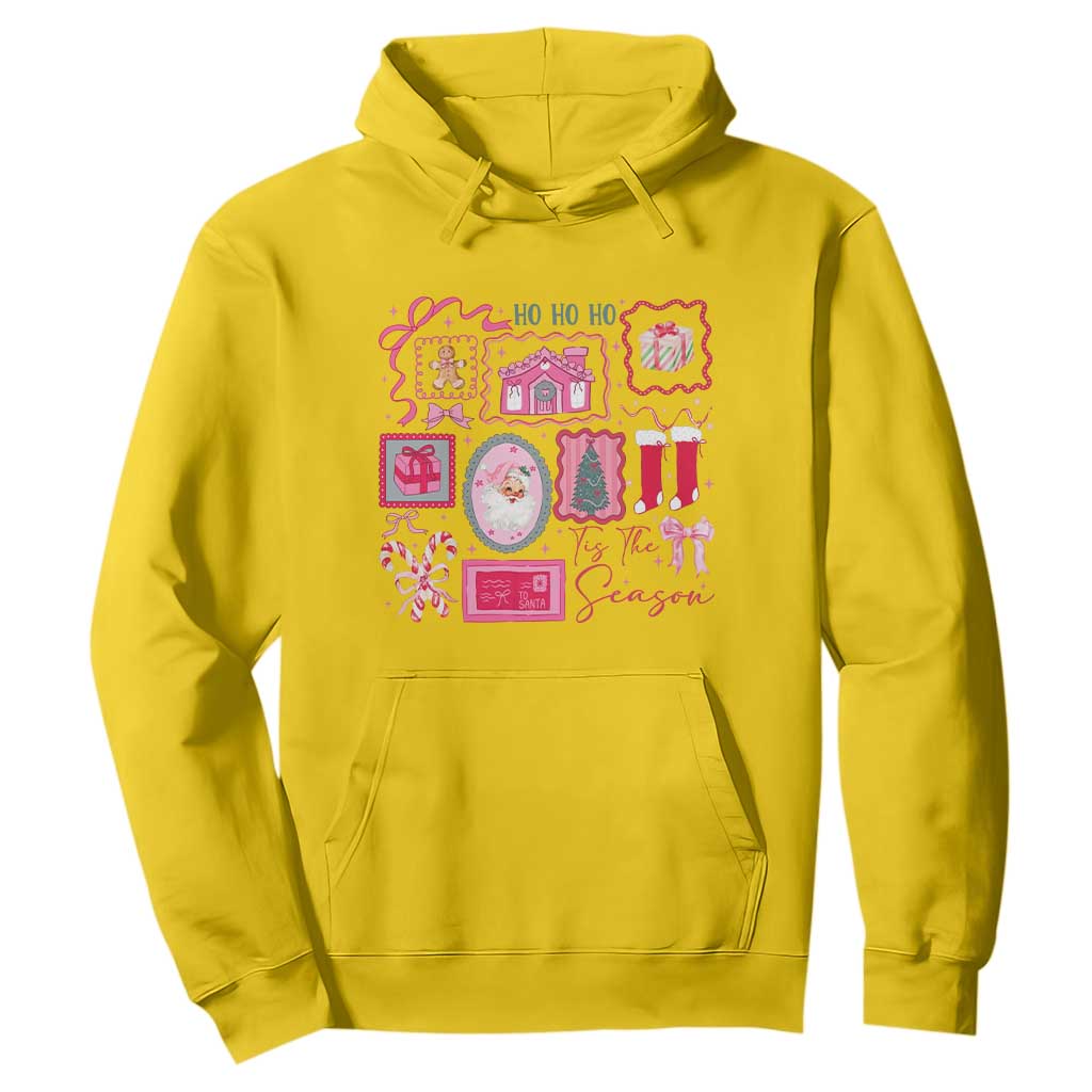 Pink Christmas Hoodie Old Xmas Vintage Pink Santa Claus TS10 Daisy Print Your Wear