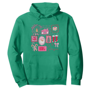 Pink Christmas Hoodie Old Xmas Vintage Pink Santa Claus TS10 Irish Green Print Your Wear