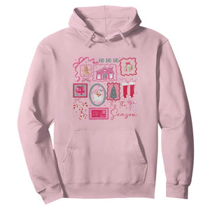 Pink Christmas Hoodie Old Xmas Vintage Pink Santa Claus TS10 Light Pink Print Your Wear