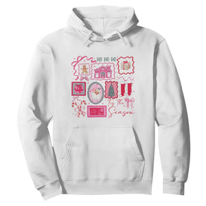 Pink Christmas Hoodie Old Xmas Vintage Pink Santa Claus TS10 White Print Your Wear