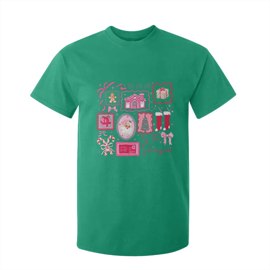Pink Christmas T Shirt For Kid Old Xmas Vintage Pink Santa Claus TS10 Irish Green Print Your Wear