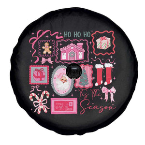 Pink Christmas Spare Tire Cover Old Xmas Vintage Pink Santa Claus TS10 Print Your Wear