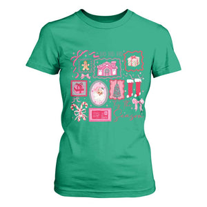 Pink Christmas T Shirt For Women Old Xmas Vintage Pink Santa Claus TS10 Irish Green Print Your Wear