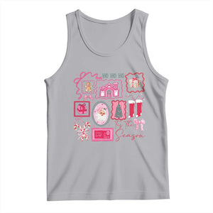 Pink Christmas Tank Top Old Xmas Vintage Pink Santa Claus TS10 Athletic Heather Print Your Wear