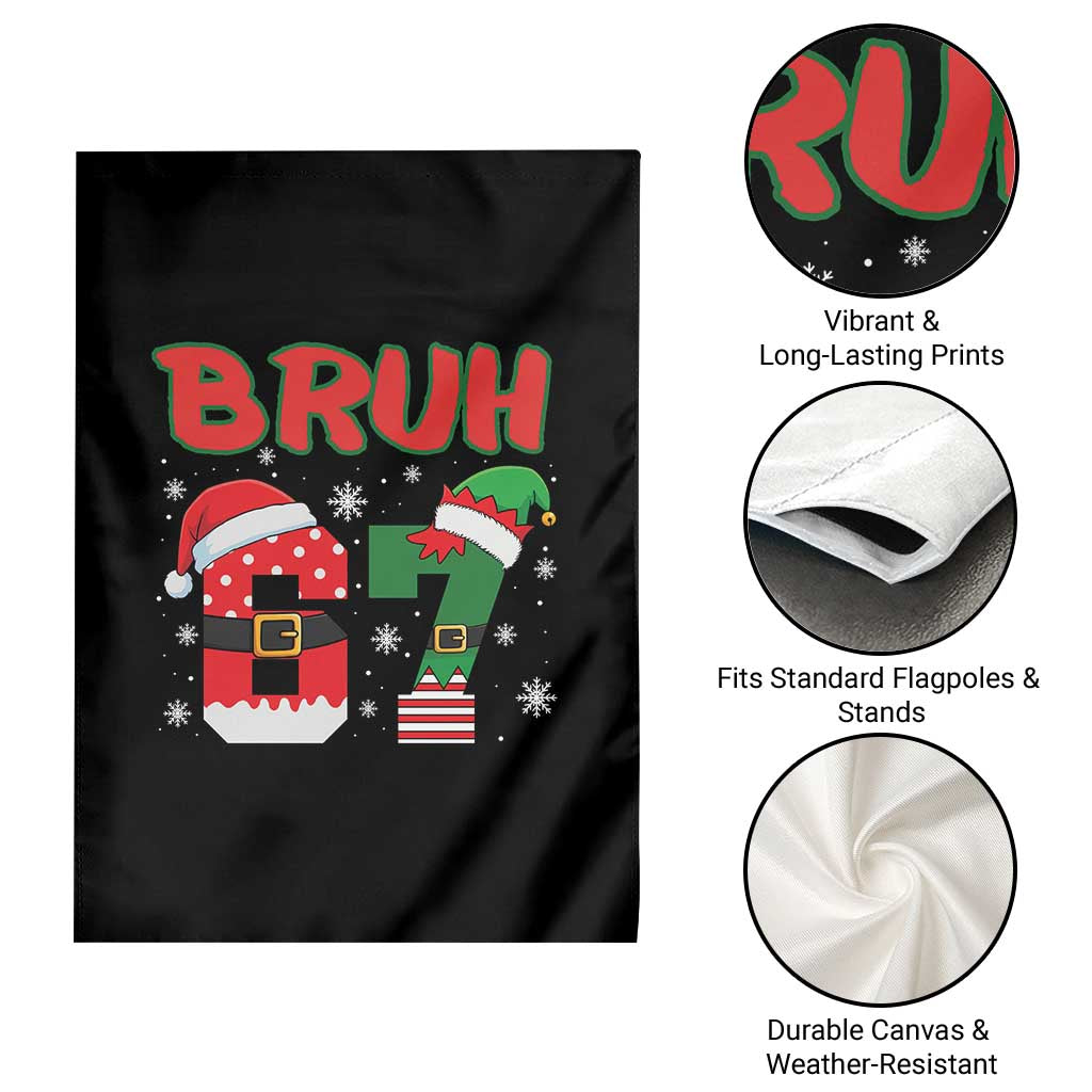 67 Christmas Garden Flag Six Seven Bruh Funny Boys Kids Meme Pajamas Gen Alpha Slang TS10 Print Your Wear
