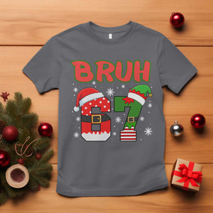 67 Christmas T Shirt Six Seven Bruh Funny Boys Kids Meme Pajamas Gen Alpha Slang TS10 Charcoal Print Your Wear