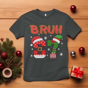 67 Christmas T Shirt Six Seven Bruh Funny Boys Kids Meme Pajamas Gen Alpha Slang TS10 Dark Heather Print Your Wear
