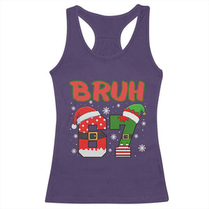 67 Christmas Racerback Tank Top Six Seven Bruh Funny Boys Kids Meme Pajamas Gen Alpha Slang TS10 Purple Print Your Wear