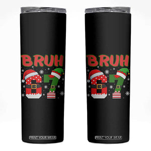 67 Christmas Skinny Tumbler Six Seven Bruh Funny Boys Kids Meme Pajamas Gen Alpha Slang TS10 Black Print Your Wear