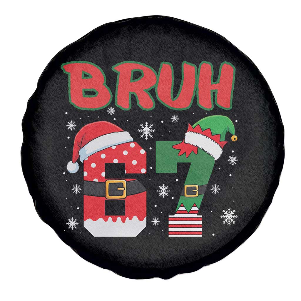 67 Christmas Spare Tire Cover Six Seven Bruh Funny Boys Kids Meme Pajamas Gen Alpha Slang TS10 Print Your Wear