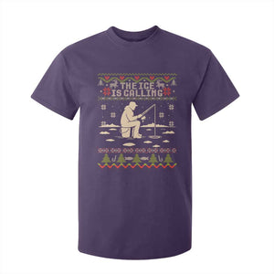 Funny Christmas Ice Fishing T Shirt For Kid Merry Fishmas Fish Fishing Ugly Xmas TS10 Purple Print Your Wear