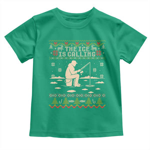 Funny Christmas Ice Fishing Toddler T Shirt Merry Fishmas Fish Fishing Ugly Xmas TS10 Irish Green Print Your Wear