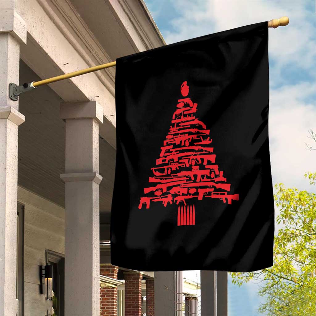 Funny Guns Christmas Garden Flag 2nd Amendment Xmas Tree Gun Lovers TS10 Print Your Wear