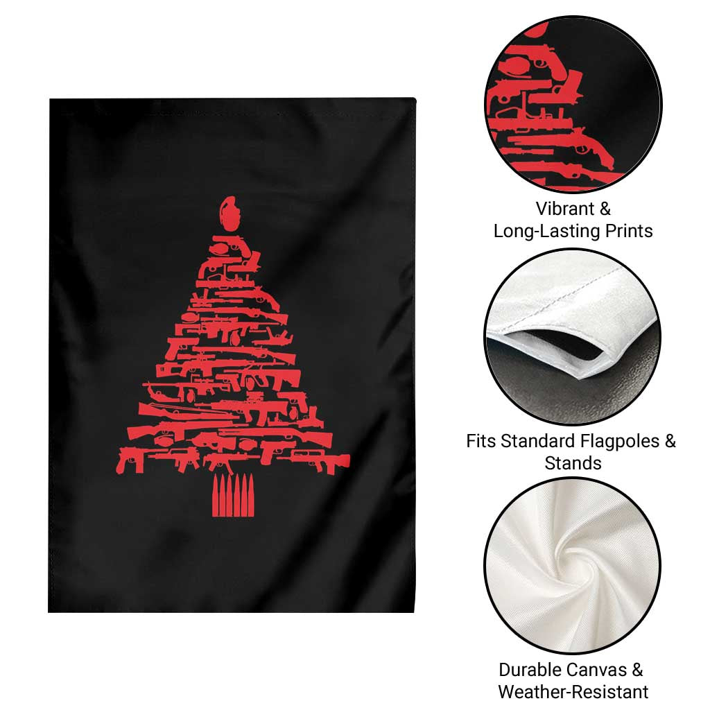 Funny Guns Christmas Garden Flag 2nd Amendment Xmas Tree Gun Lovers TS10 Print Your Wear