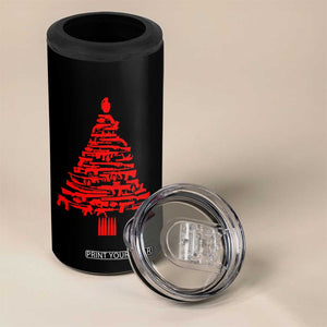 Funny Guns Christmas 4 in 1 Can Cooler Tumbler 2nd Amendment Xmas Tree Gun Lovers TS10 Print Your Wear