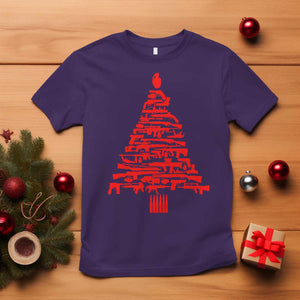 Funny Guns Christmas T Shirt 2nd Amendment Xmas Tree Gun Lovers TS10 Purple Print Your Wear