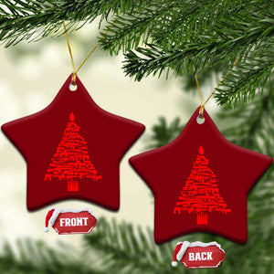 Funny Guns Christmas Ceramic Ornament 2nd Amendment Xmas Tree Gun Lovers TS10 Print Your Wear