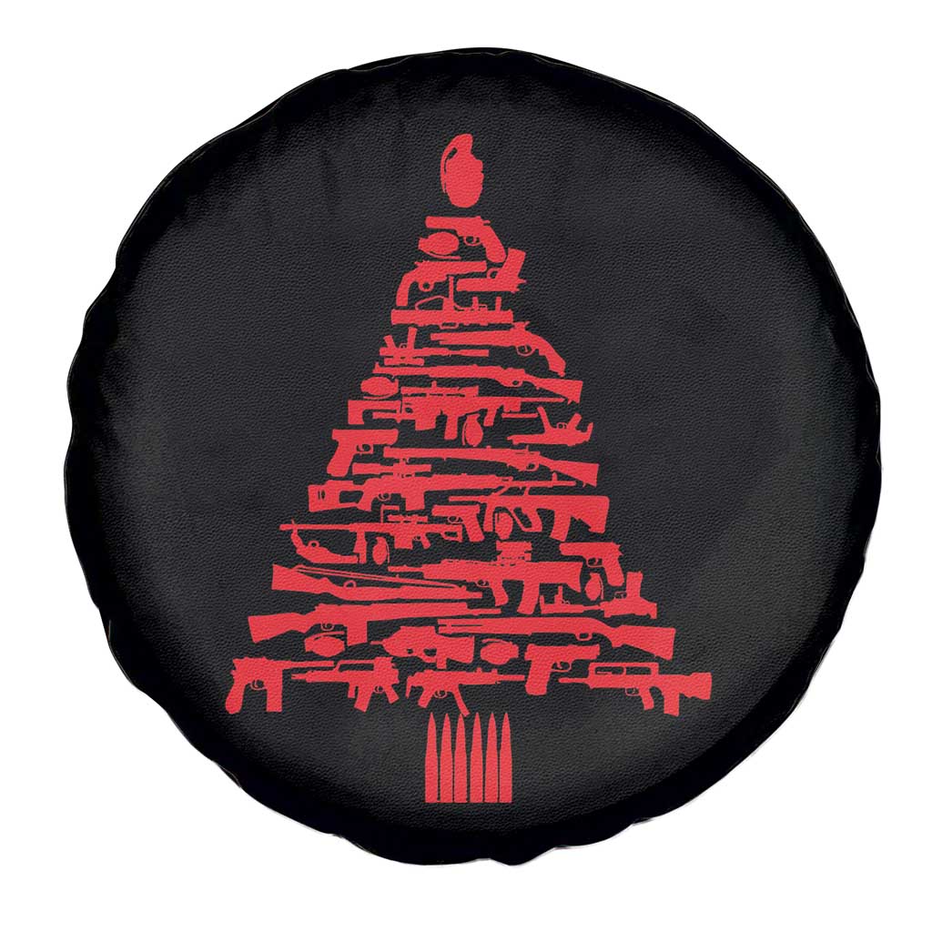 Funny Guns Christmas Spare Tire Cover 2nd Amendment Xmas Tree Gun Lovers TS10 Print Your Wear