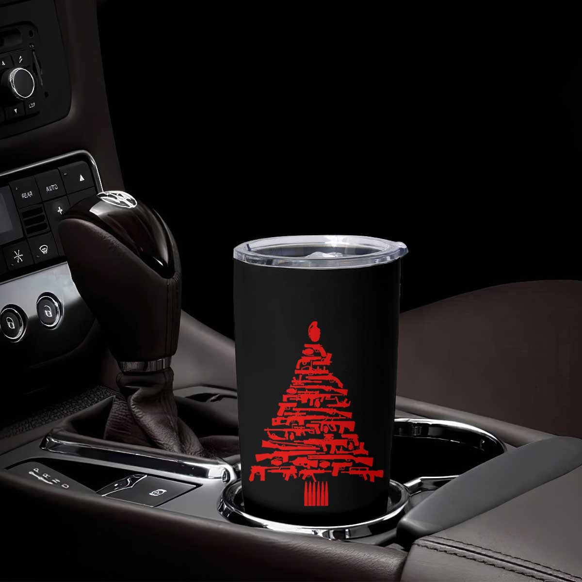Funny Guns Christmas Tumbler Cup 2nd Amendment Xmas Tree Gun Lovers TS10 Print Your Wear