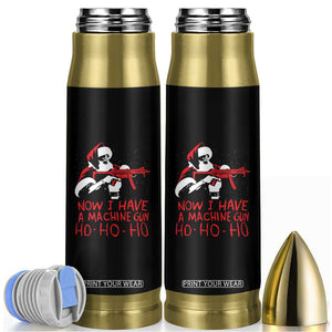 Now I Have A Machine Gun Bullet Tumbler Funny Retro Christmas 90s Movie Santa Gun Lovers TS10 Black Print Your Wear