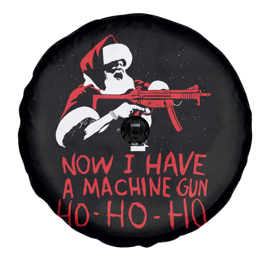 Now I Have A Machine Gun Spare Tire Cover Funny Retro Christmas 90s Movie Santa Gun Lovers TS10 Print Your Wear