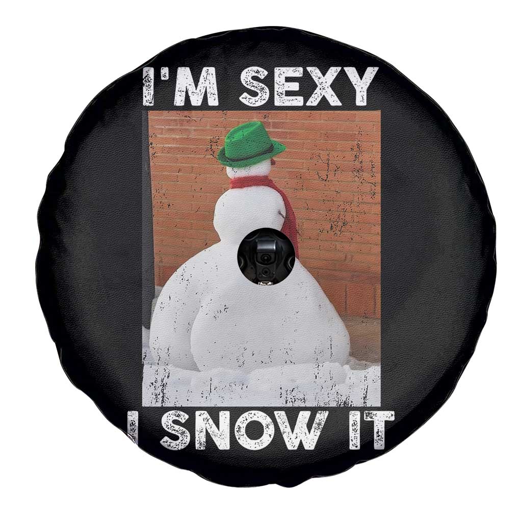 Sarcastic Snowman Spare Tire Cover Funny Christmas I'm Sexy and I Snow It TS10 Print Your Wear