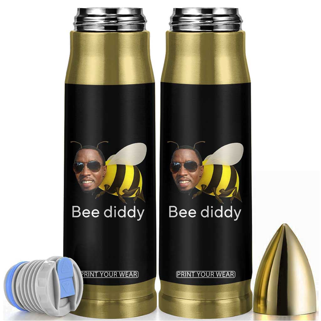 Bee Diddy Bullet Tumbler Funny Weirdcore Dark Humor Internet Memes Gen-Z TS10 Black Print Your Wear