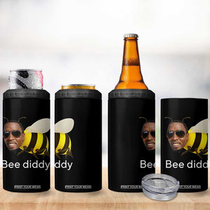 Bee Diddy 4 in 1 Can Cooler Tumbler Funny Weirdcore Dark Humor Internet Memes Gen-Z TS10 Print Your Wear