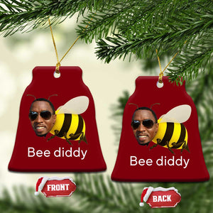 Bee Diddy Ceramic Ornament Funny Weirdcore Dark Humor Internet Memes Gen-Z TS10 Print Your Wear