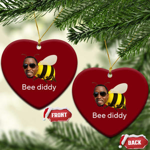 Bee Diddy Ceramic Ornament Funny Weirdcore Dark Humor Internet Memes Gen-Z TS10 Print Your Wear