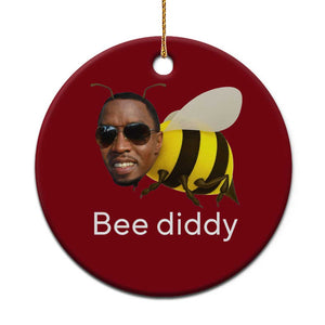 Bee Diddy Ceramic Ornament Funny Weirdcore Dark Humor Internet Memes Gen-Z TS10 1pc Red Print Your Wear