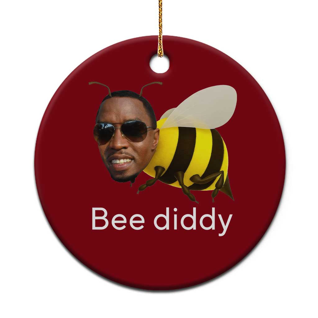Bee Diddy Ceramic Ornament Funny Weirdcore Dark Humor Internet Memes Gen-Z TS10 1pc Red Print Your Wear