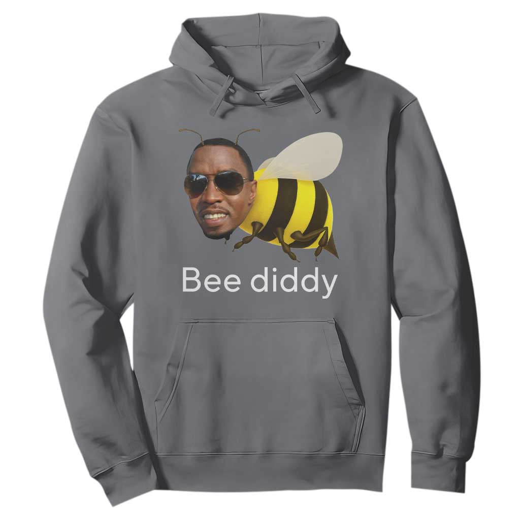 Bee Diddy Hoodie Funny Weirdcore Dark Humor Internet Memes Gen-Z TS10 Charcoal Print Your Wear