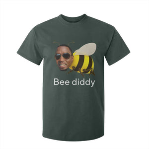 Bee Diddy T Shirt For Kid Funny Weirdcore Dark Humor Internet Memes Gen-Z TS10 Dark Forest Green Print Your Wear