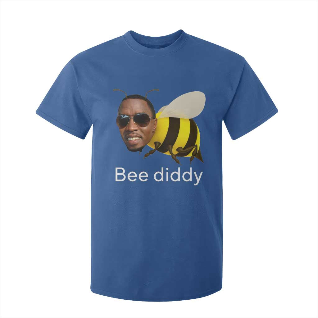 Bee Diddy T Shirt For Kid Funny Weirdcore Dark Humor Internet Memes Gen-Z TS10 Royal Blue Print Your Wear