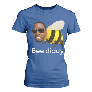 Bee Diddy T Shirt For Women Funny Weirdcore Dark Humor Internet Memes Gen-Z TS10 Royal Blue Print Your Wear