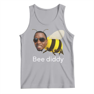 Bee Diddy Tank Top Funny Weirdcore Dark Humor Internet Memes Gen-Z TS10 Athletic Heather Print Your Wear