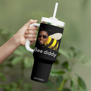 Bee Diddy Tumbler With Handle Funny Weirdcore Dark Humor Internet Memes Gen-Z TS10 Print Your Wear
