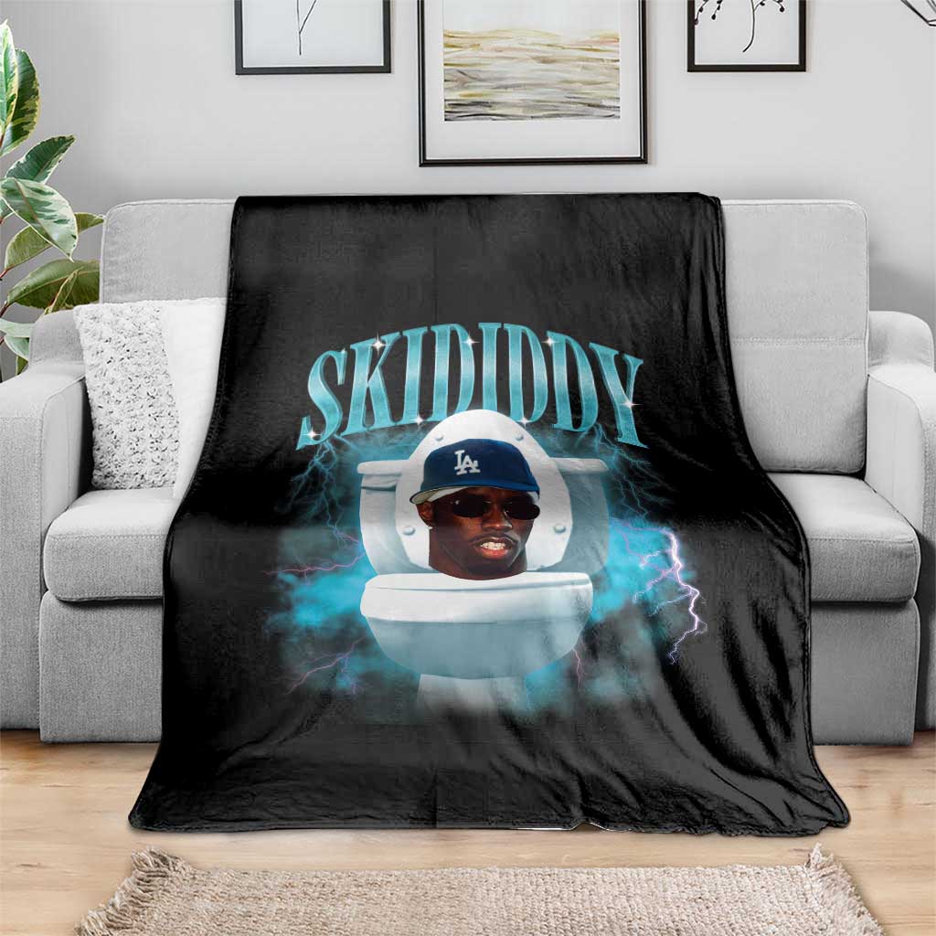 Funny Diddy Throw Blanket Diddy Skibidi Toilet Bootleg Meme TS10 Print Your Wear