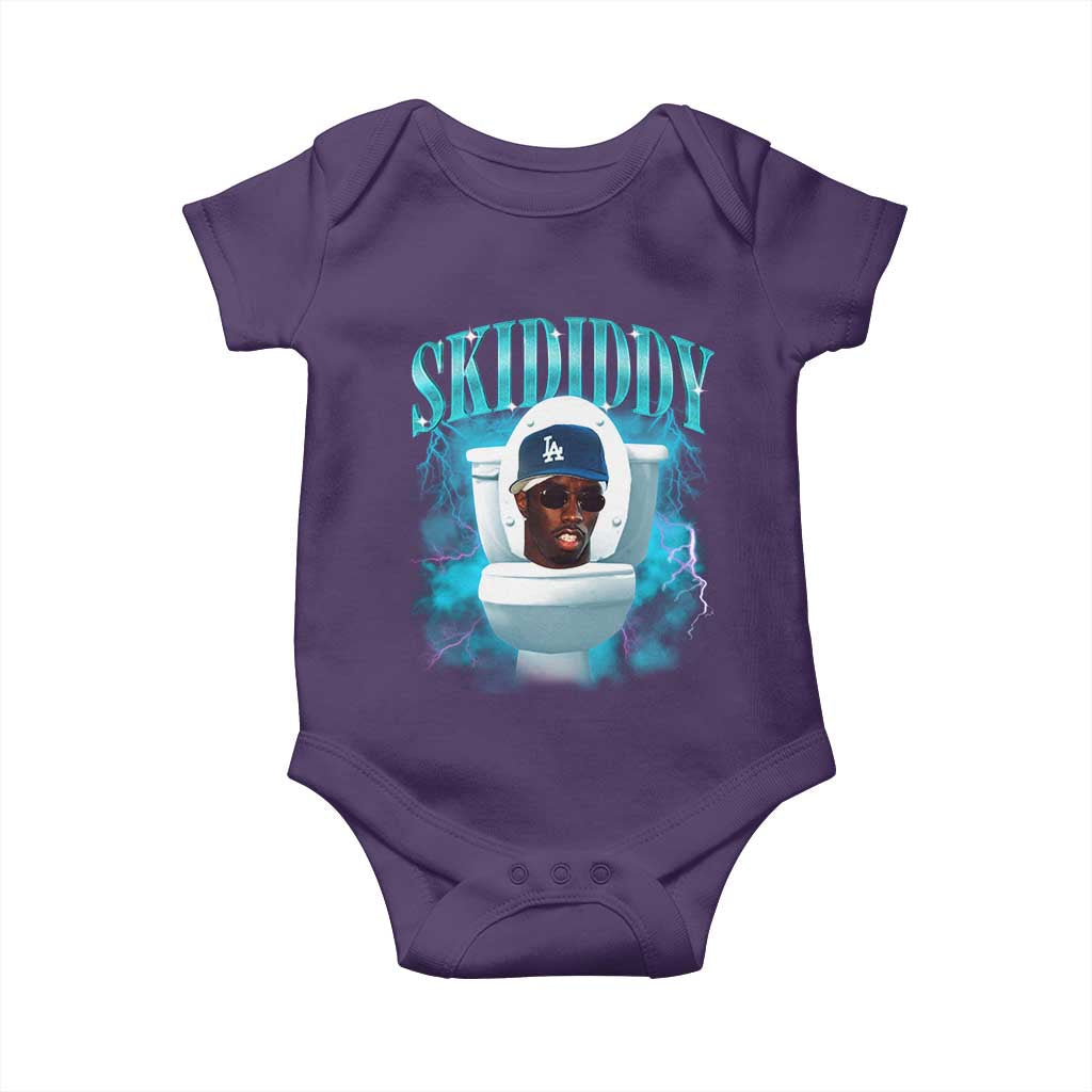 Funny Diddy Baby Onesie Diddy Skibidi Toilet Bootleg Meme TS10 Purple Print Your Wear