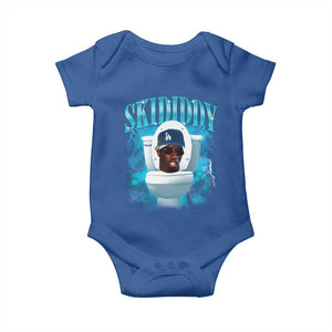Funny Diddy Baby Onesie Diddy Skibidi Toilet Bootleg Meme TS10 Royal Blue Print Your Wear