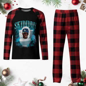 Funny Diddy Plaid Pajama Set Diddy Skibidi Toilet Bootleg Meme TS10 Buffalo Plaid Print Your Wear