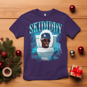 Funny Diddy T Shirt Diddy Skibidi Toilet Bootleg Meme TS10 Purple Print Your Wear