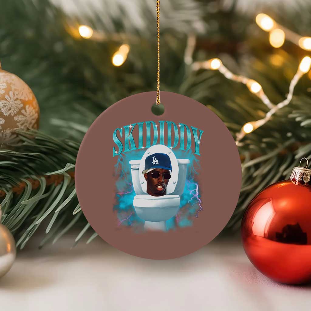 Funny Diddy Ceramic Ornament Diddy Skibidi Toilet Bootleg Meme TS10 1pc Mocha Print Your Wear